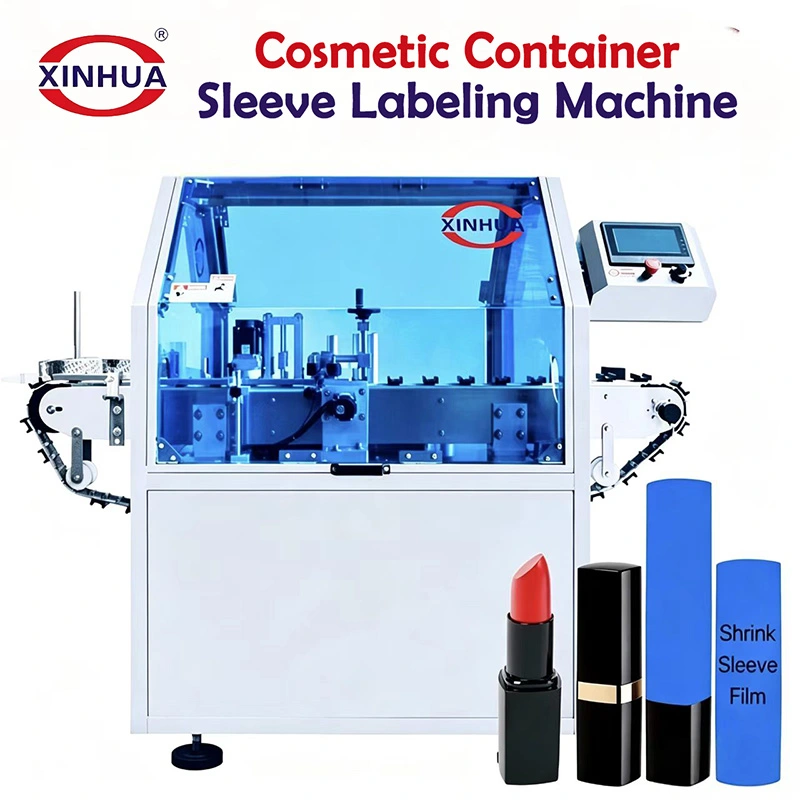 Etiketteermachine voor cosmetische containers