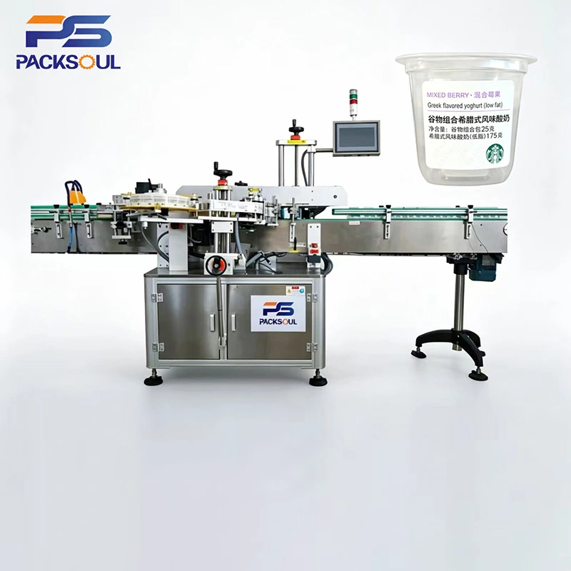 Cup zelfklevende etiketteermachine