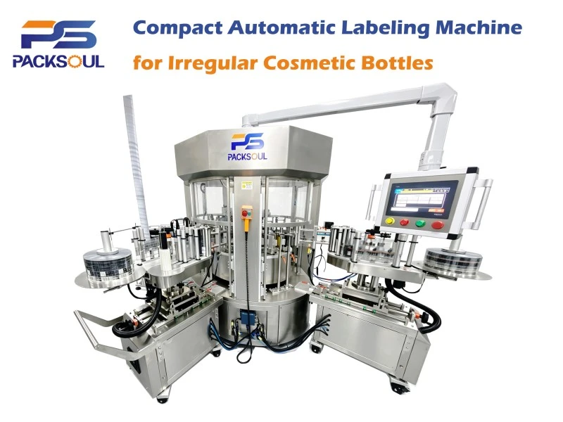 Irregular Cosmetic Bottle Labeling Machine