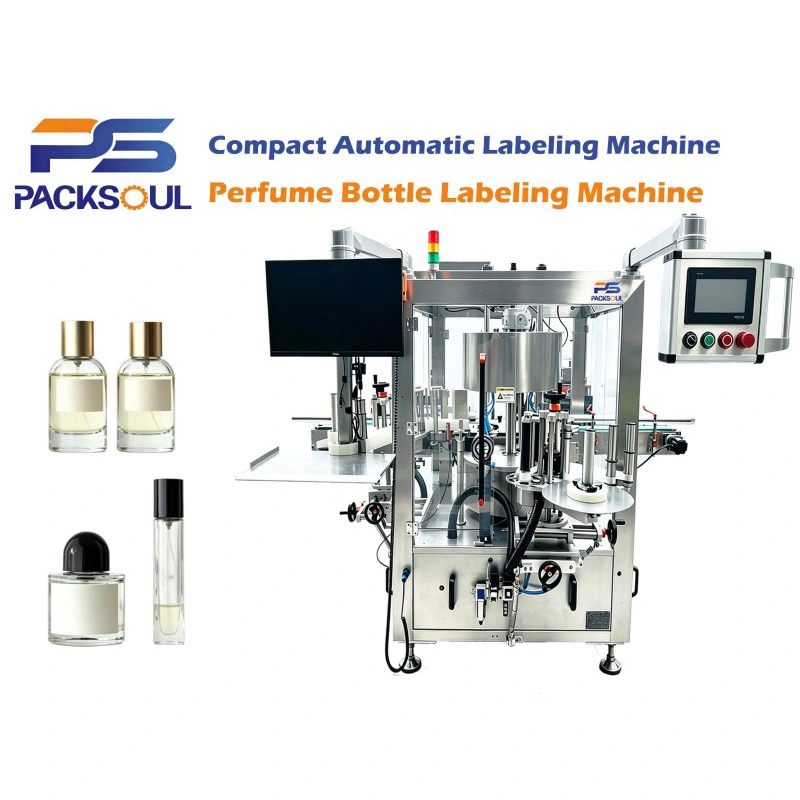 Etiketteermachine voor parfumflesjes